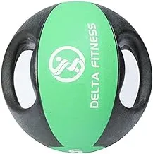 Delta Fitness 6 kg Medicine Ball, Black/Green