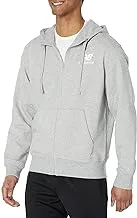 New Balance Men's NB Essentials Stacked Logo Full Zip Hoodie Hooded Sweatshirt