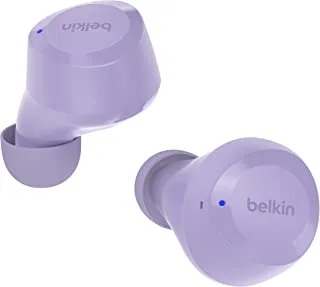 سماعات أذن لاسلكية Belkin SoundForm Bolt True ، سماعات لاسلكية مع عمر بطارية يصل إلى 28 ساعة ووضع أحادي ، ومقاومة العرق والماء IPX4 ، وسماعات بلوتوث مع ميكروفون لأجهزة iPhone و Galaxy والمزيد