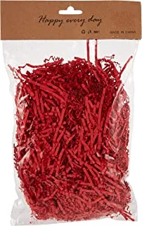 Red Color Crackle Shredded Paper Box Gift Basket Filler 50Grams Packet For Diy Party & Wedding Packaging, Dc-1Red