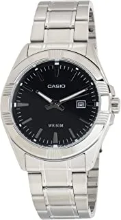 Casio Mens Quartz Watch, Analog Display and Stainless Steel Strap MTP-1308D-1AVDF