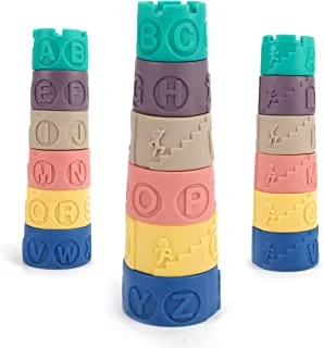 مكعبات الحروف الأبجدية الملونة للأطفال من MOON