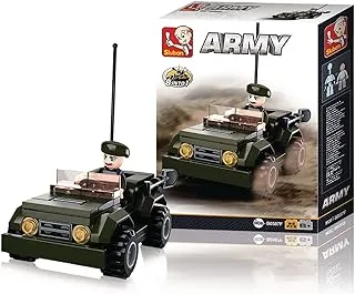 Sluban Army Series - Jeep Building Blocks 83 PCS with Mini Figures - For Age 6+ Years Old