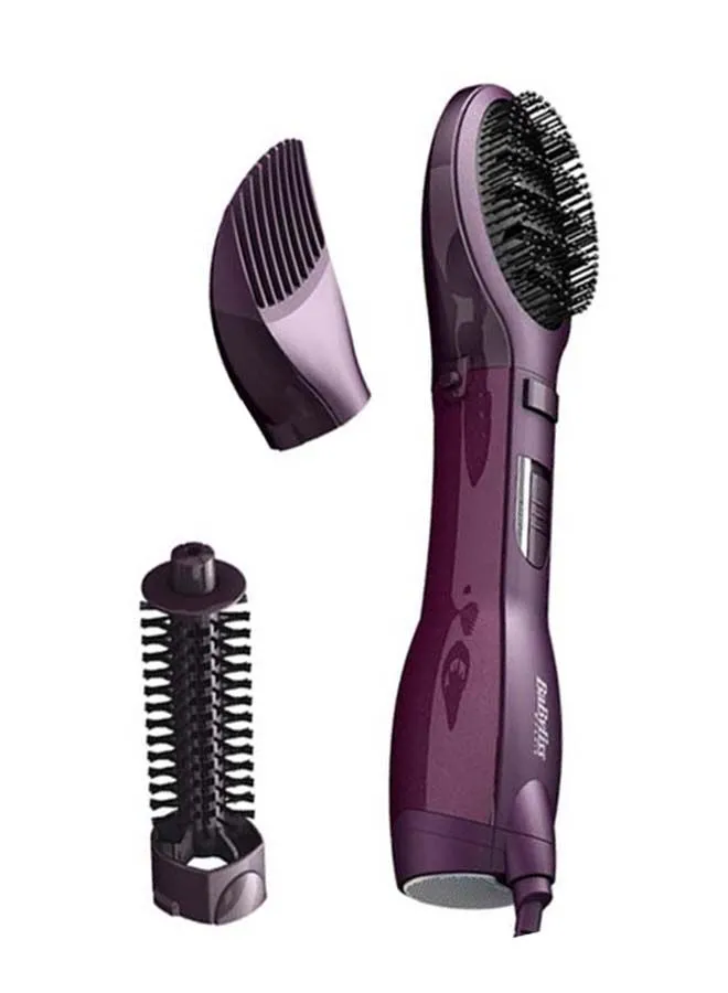 babyliss Paddle Pro Air Styler | 1000W Powerful Styling Unisex Hairbrush | Dual Speed Temperature Setting Hair Dryer & Volumizer with Cool Air Button | Ionic Tech for Shiny Hair – AS115PSDE Purple