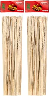 Rosymoment Natural Bamboo Skewers Sticks for BBQ，Kabob，Grilling，Barbecue，Kitchen，Roasting，Marshmallows，Plant Stakes，Crafting. 200/180 PCS =4mm, Size Choices 8/10/12/16 8 inches, 180PCS, 320mm2pk