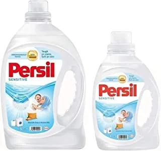 Persil Sensitive & Baby Liquid Laundry Detergent With a Mild Fregnance, 3L+ 1L