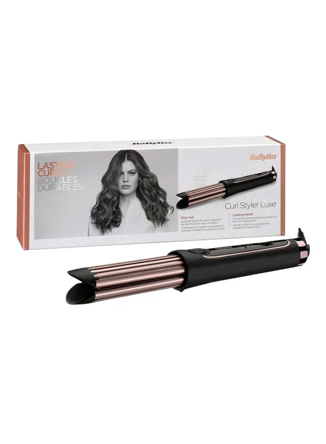 babyliss Curl Styler Luxe Curling Iron Rose Gold | Effortless Styling | Smooth Finish | Enhanced Hair Health | Three-Year Guarantee Rose Gold 0.44kg