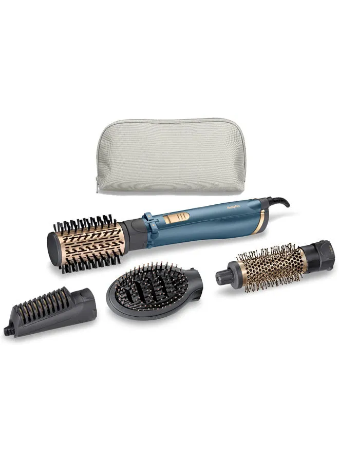 babyliss Air Styler Pro 1000, 38mm Thermal Brush With 2, 2m Swivel Cord, Rotating 50mm Soft Bristle Brush With 2 Heats Plus A Cool Setting lightweight Design & Salon-quality Results, AS965SDE Pearl Shimmer 800grams