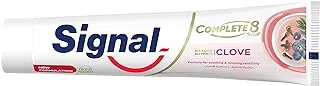 SIGNAL Complete 8 Nature Elements Toothpaste, for sensitive teeth, Clove, with Zinc for natural antibacterial protection, 75ml