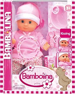 Bambolina Kissing Doll with Accessories 32CM - For Ages 3+ Years Old