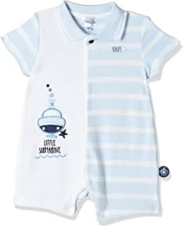 MOON 100% Cotton Romper With Collar