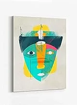 LOWHA Abstract Face Minimalism Framed Canvas Wall Art for Home, Bedroom, Office, Living Room 40x60cm