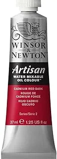 Winsor & Newton Artisan Water Mixable Oil Colour, 37ml tube, Cadmium Red Dark