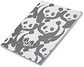FIS Pack Of 5 Soft Cover Notebook, 96 Sheets A4 Panda Design 2 -FSNBSCA496-PAN2