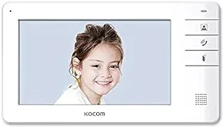KOCOM KCV701EB + KC-S81M 1:1 Video Door Phone Kit with LCD Monitor 7-Inch Size